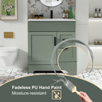 Meuble-lavabo Wavy Line 30/36/48 avec évier et robinet