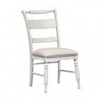 Chaise d'appoint à dossier à lattes Whitney Antique Linen (lot de 2)