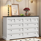 Commode à 10 tiroirs, 55 grands tiroirs, Commode et chiffonnier en bois
