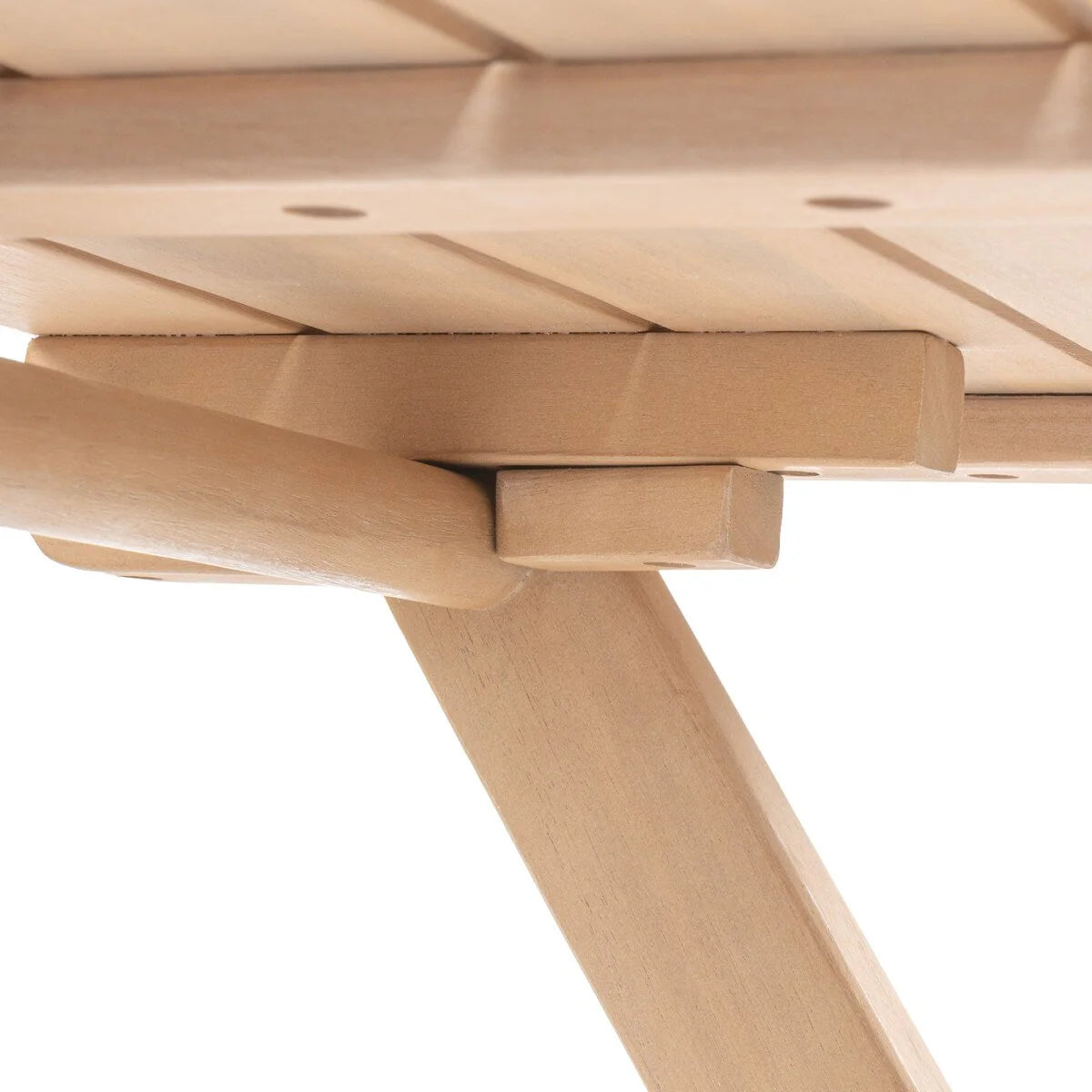 Ensemble de bistro d'extérieur pliant 3 pièces Cadiz Modern Coastal en bois d'acacia, par JONATHAN Y