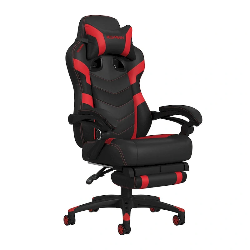 Chaise de jeu RESPAWN 110 Pro - Chaise de jeu avec repose-pieds, chaise de bureau ergonomique
