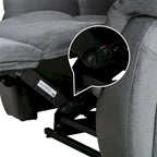 Fauteuil inclinable électrique releveur pour personnes âgées avec massage et fonction chauffante (inclinaison à plat)