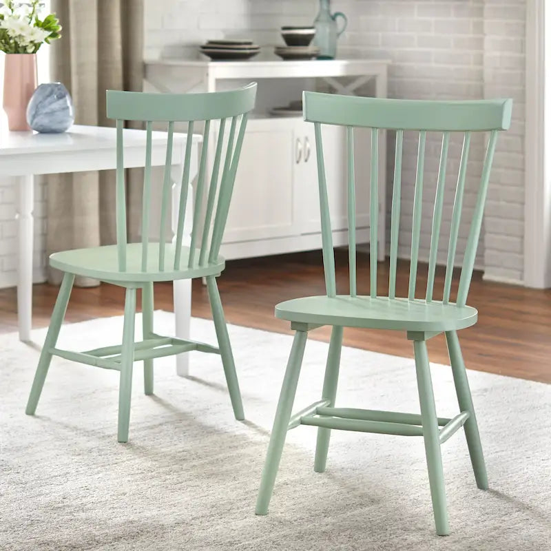 Chaises de salle à manger à barreaux en bois massif Simple Living Venice (lot de 2)