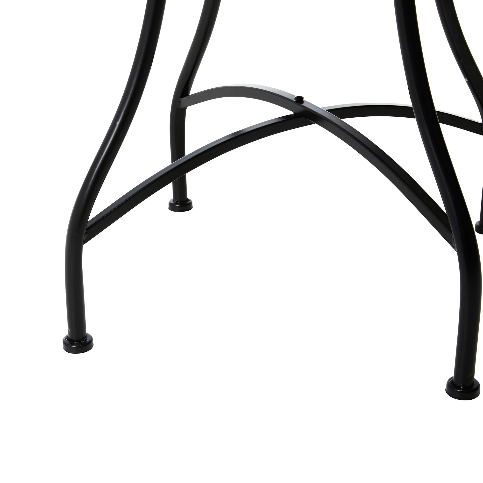 Ensemble bistrot pliant en métal Glitzhome pour extérieur, 3 pièces, table et chaises de patio