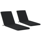 Coussins de chaise longue de patio d'extérieur tout temps Polytrends Fading Free - (Lot de 2)