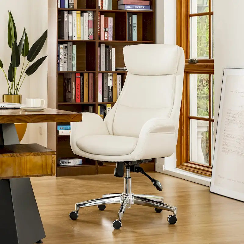 Chaise de bureau en similicuir - Pivotante - Plusieurs coloris