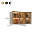 Buffet de cuisine mural gris en bois avec rangement