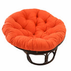 Fauteuil Papasan en rotin Bali de 42 pouces avec coussin en sergé