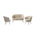 Ensemble de salon 3 pièces Xabier 132 cm par HULALA HOME