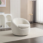 Fauteuil pivotant - Rotation à 360° - Tissu bouclé