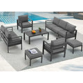 AECOJOY Ensemble de 7 Meubles de Jardin en Aluminium pour Extérieur