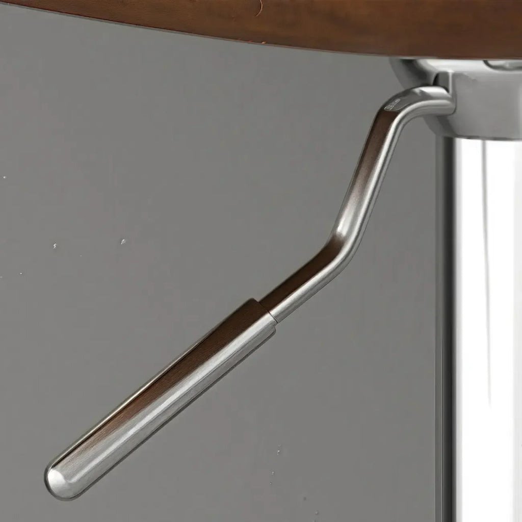 Tabouret de bar pivotant réglable en cuir rembourré