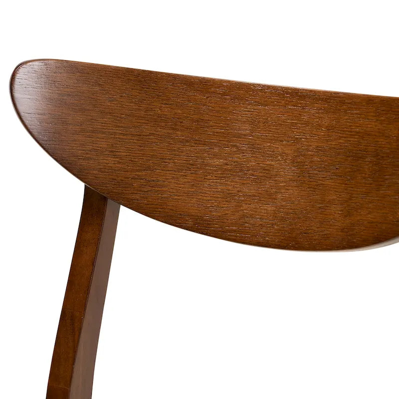 Ensemble de 4 chaises de salle à manger transitionnelles modernes du milieu du siècle Parlin