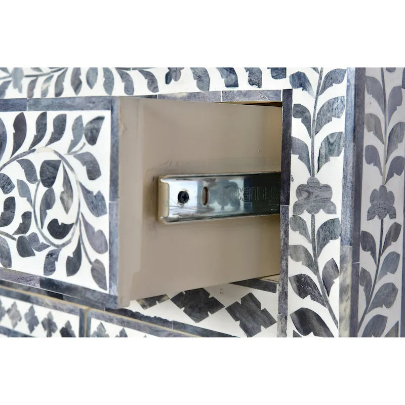 Meuble d'appoint Steve Silver Firoz avec incrustations en os