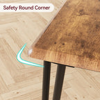 Ensemble Table et Chaises de Salle à Manger Moderne - 3 Pièces