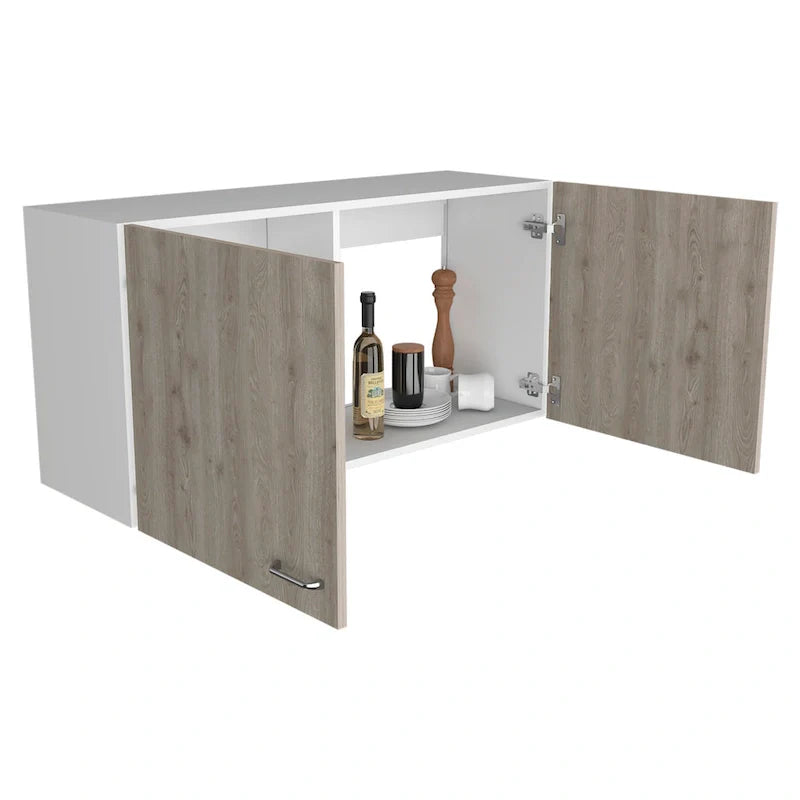 TUHOME Napoles Meuble Haut Mural Double Porte - N/A