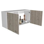 TUHOME Napoles Meuble Haut Mural Double Porte - N/A