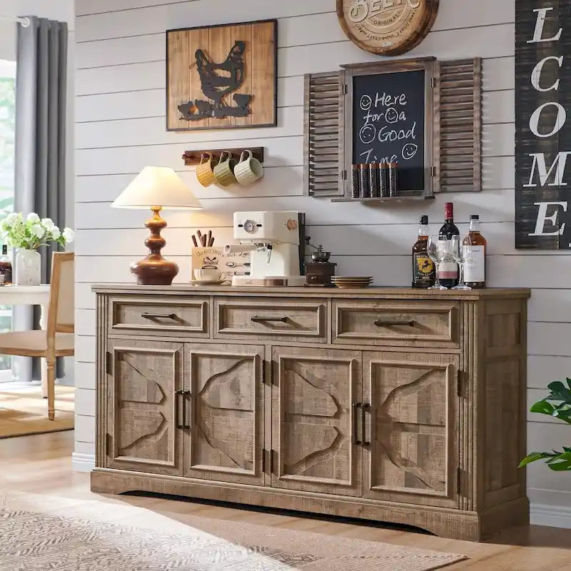 Buffet de ferme, Bar à café, Bar à vin pour salle à manger - S.O.