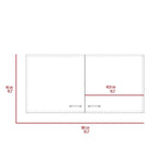 TUHOME Napoles Meuble Haut Mural Double Porte - N/A