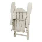 Chaise Adirondack pliante de patio d'extérieur tout temps résistante à la décoloration Polytrends Laguna