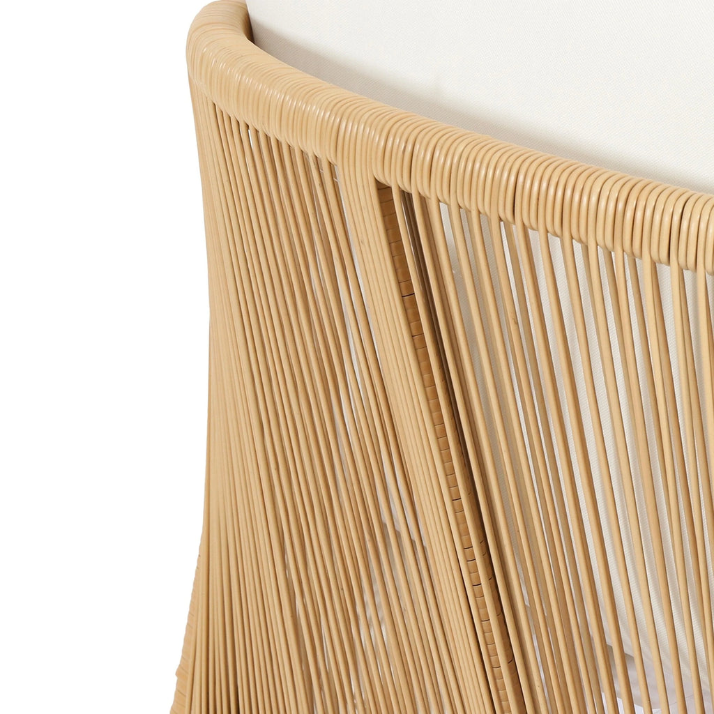 Ensemble de deux fauteuils de club d'extérieur Jabe en bois d'acacia et osier par Christopher Knight Home