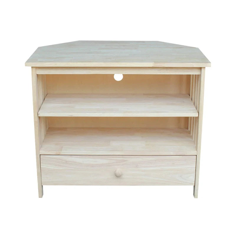 Meuble TV d'angle Mission en bois massif