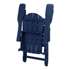 Chaise Adirondack pliante de patio d'extérieur tout temps résistante à la décoloration Polytrends Laguna