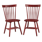 Chaises de salle à manger à barreaux en bois massif Simple Living Venice (lot de 2)
