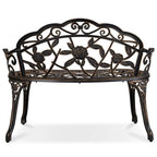 Yaheetech Banc en métal pour l'extérieur, Patio, Parc, Jardin - N/A