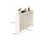 Meuble de rangement pour chaussures en bois blanc à 3 niveaux et à façade abattante Slim