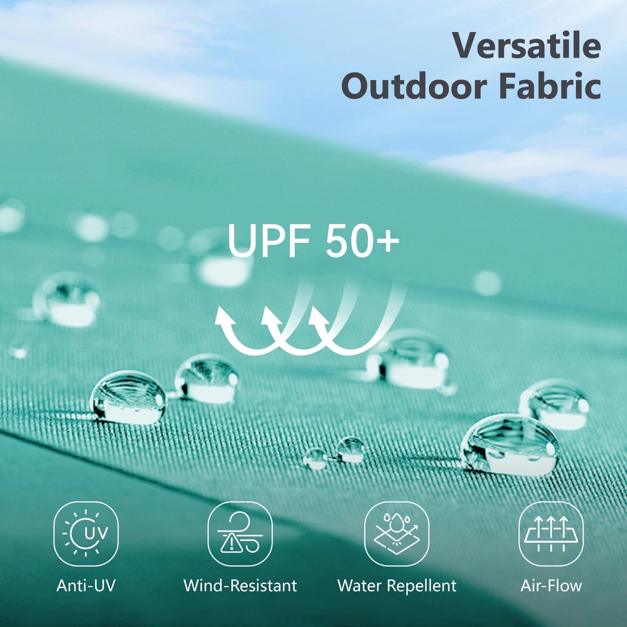 MAISON ARTS Parasol double de 4,5 m pour terrasse, grande taille, avec pied inclus